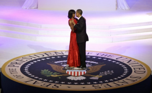 barack and michelle obama inauguration dance