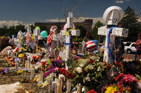 memorial for aurora theater shooting victims