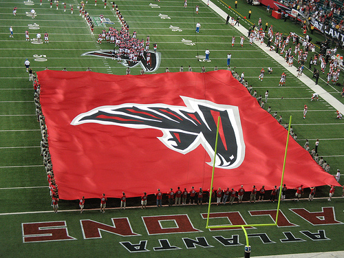 Falcons midfield banner