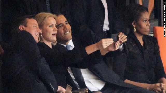 Cameron Obama selfie