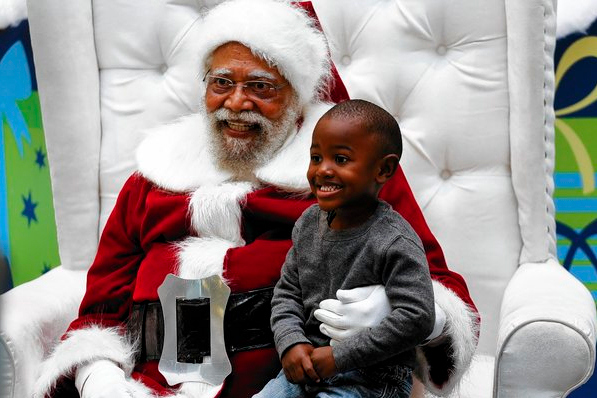 santa is a black man