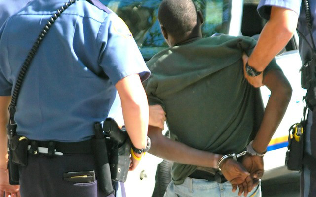 arrested black man