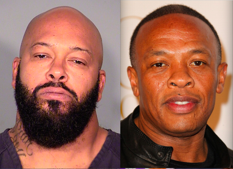 Suge Knight and former Death Row partner Dr. Dre. 