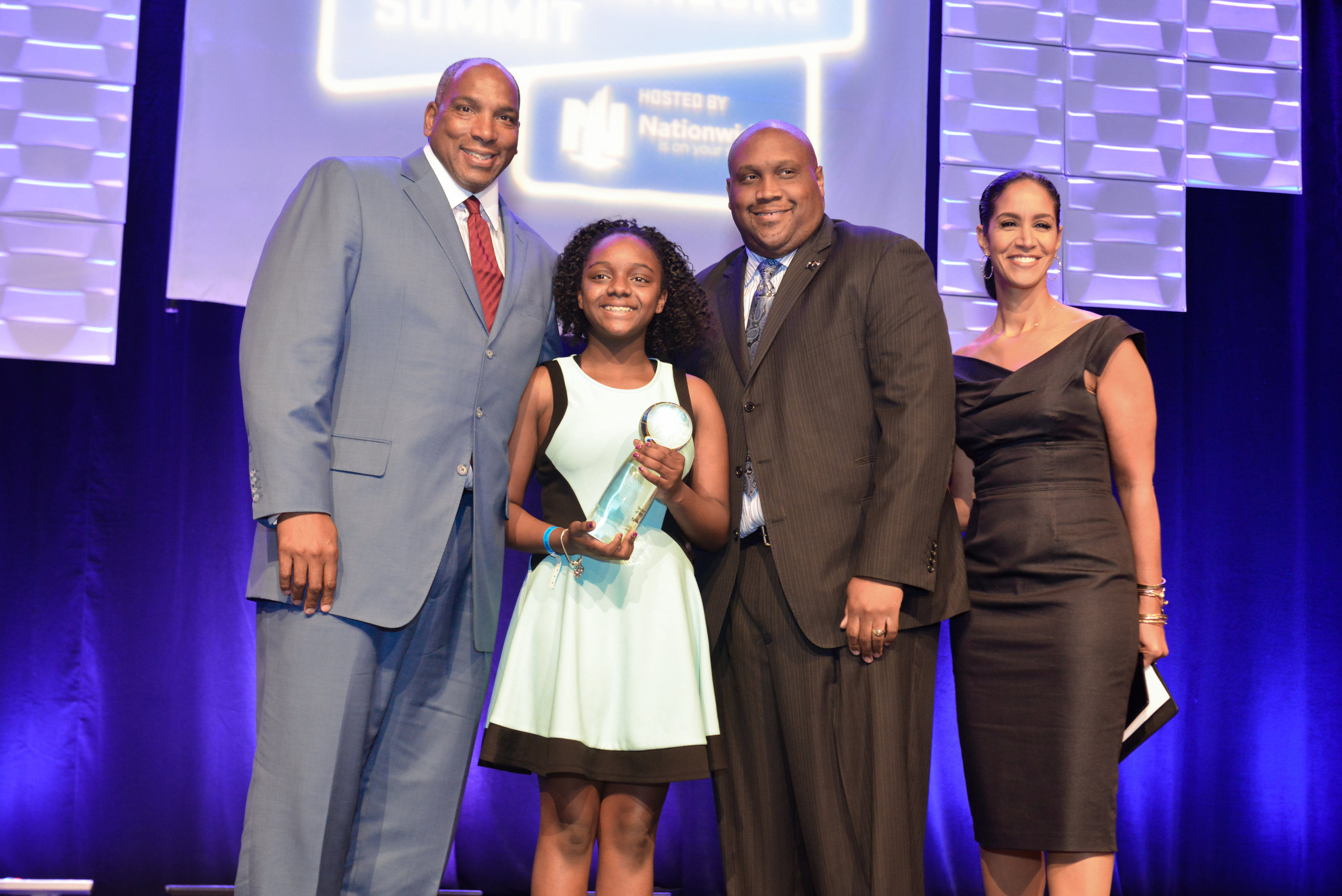 Black Enterprise CEO Earl "Butch" Graves Jr., Tatiana Leftanant and Jeffrey Humphrey of General Motors Supplier Diversity