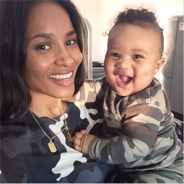 Ciara and her son
