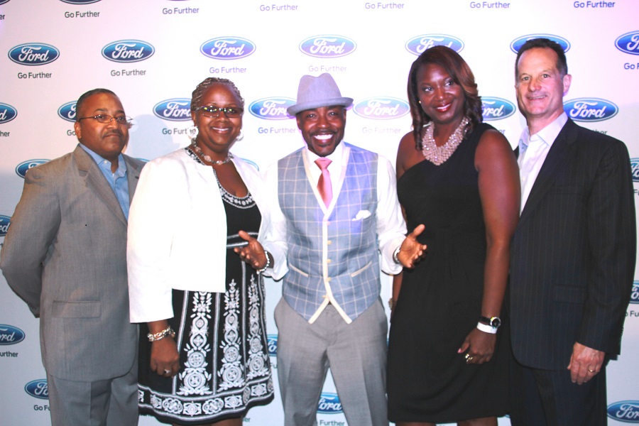 Superstar producer Will Packer ("Straight Outta Compton"), center, at Ford's "First Take" soiree. 