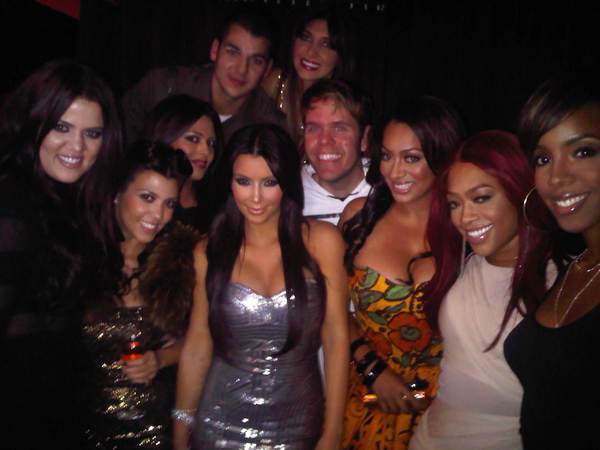 Khloe, Trina and friends in happier times. 