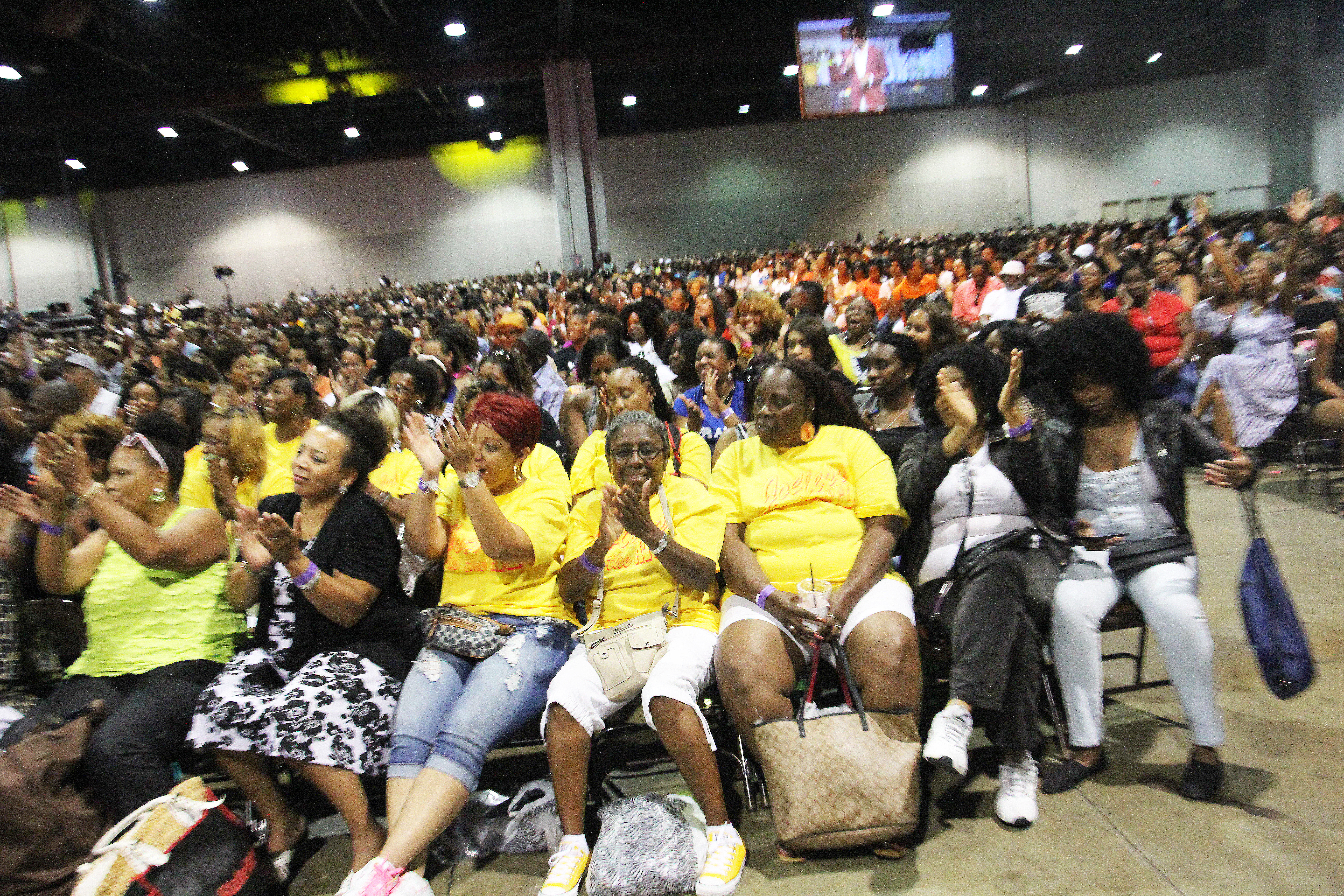 Audience filled the entire convention hall for Steve Harveys "Family Feud" at the Ford Neighborhood Awards weekend. 