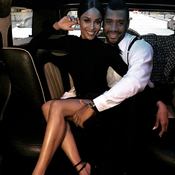 Ciara and Russell Wilson. 