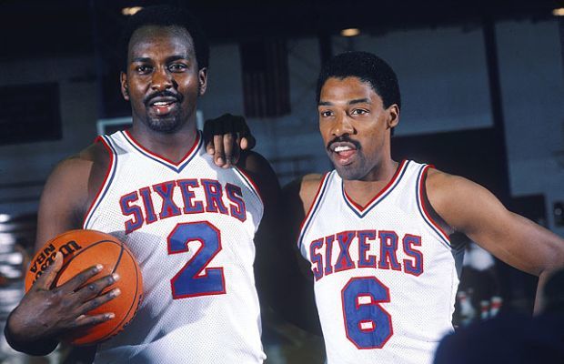 Moses Malone and Dr. J won an NBA title for Philadelphia 76ers in 1983. 