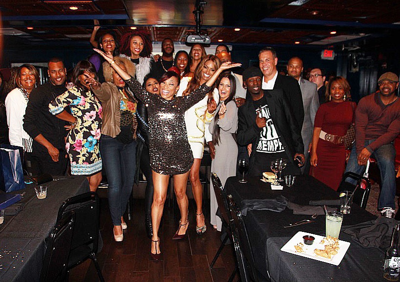 A'lana Banks celebrates "Selling It: In the ATL" viewing party with cast members and friends (Photos by Terry Shropshire for Atlanta Daily World and Real Times Media). 