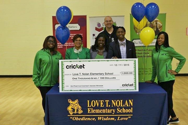 Photos from Love T. Nolan Elementary courtesy of Cricket Wireless. 