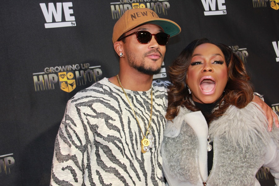 Romeo Miller chops it up with "Real Housewives of Atlanta" star Phaedra Parks. 