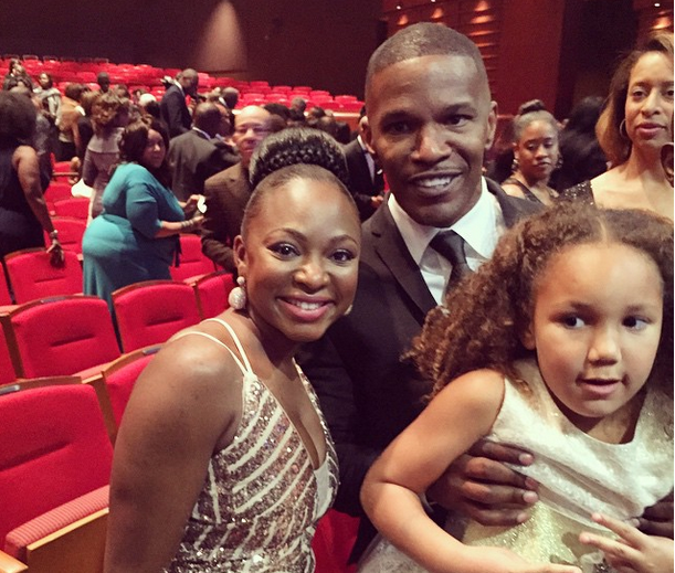 Actor-comedian-singer Jamie Foxx dissolved into tears when his daughter presented him with his award last year. 