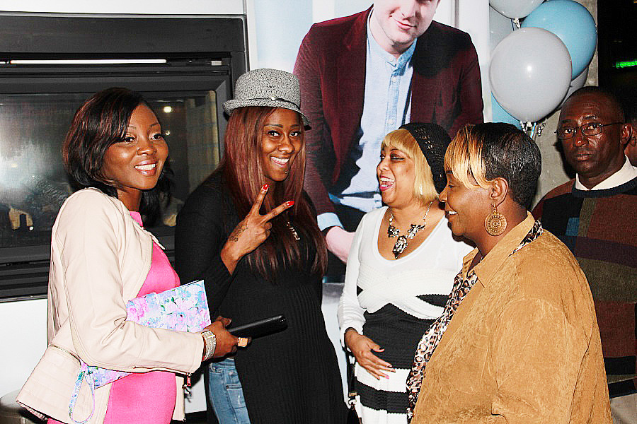 LeAndria Johnson flashed the peace sign during the screening of the "Preachers of Atlanta" premiere in downtown Atlanta. Photos by Terry Shropshire for the Atlanta Daily World and Real Times Media)