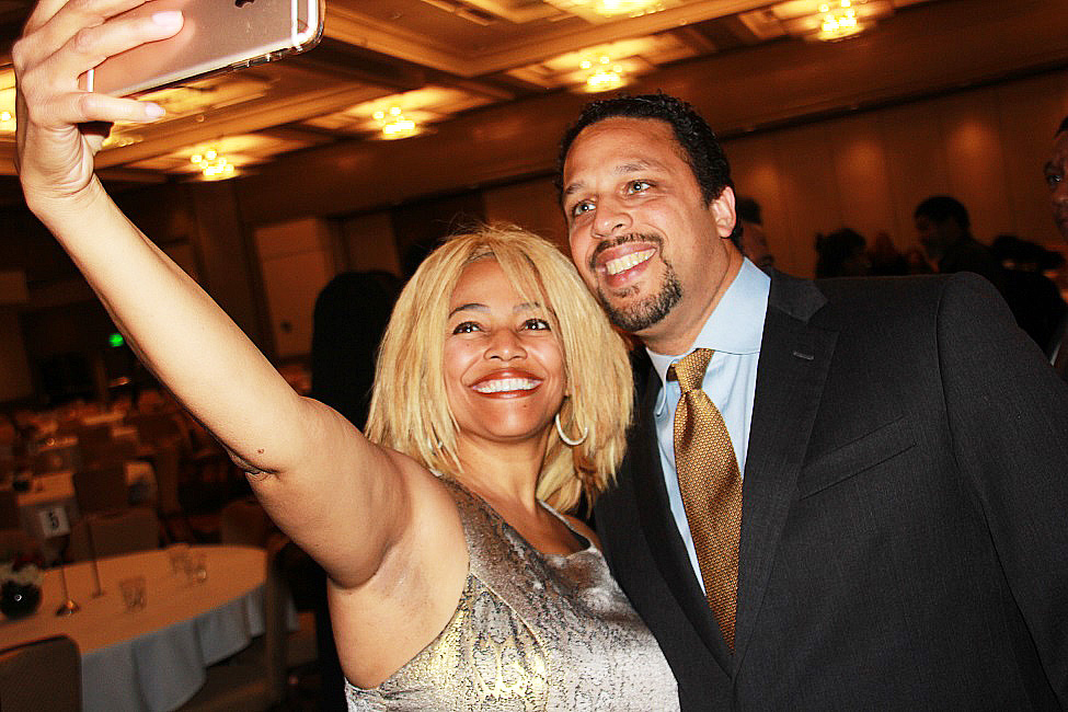 "Real Housewives of Atlanta" star and icon Kim Fields with Maynard Jackson III, son of legendary Atlanta Mayor Maynard Jackson Jr. 