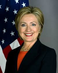 Former Secretary of State and current Democratic presidential front-runner Hillary Rodham Clinton