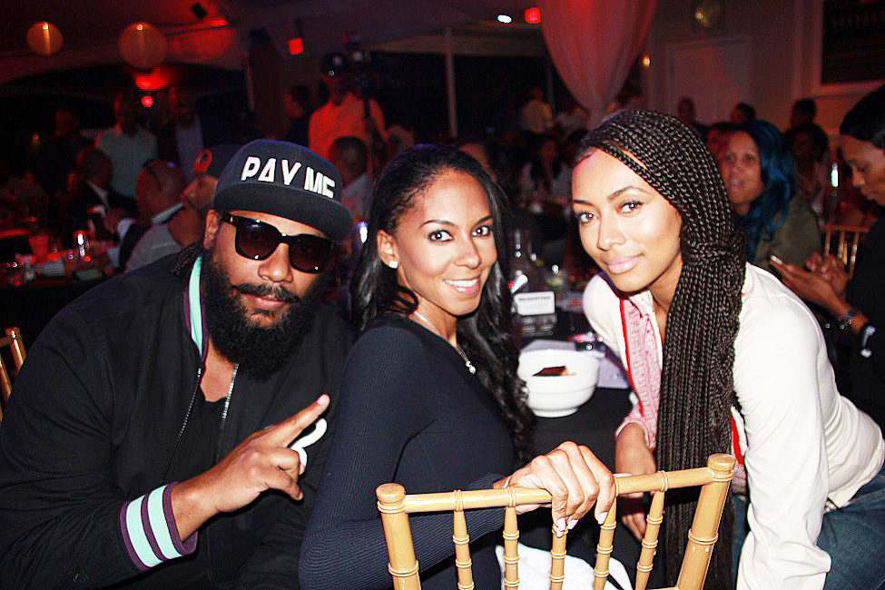 Atlanta's first lady Sarah Elizabeth Reed, center, with producer Polow Da Don and singer Keri Hilson (Photos by Terry Shropshire for Atlanta Daily World and Real Times Media). 
