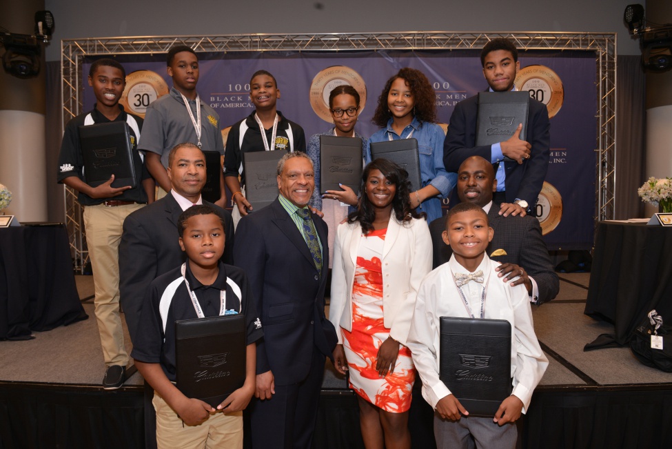 General Motors representatives share career advice involving STEM related professions within the auto industry during a Cadillac-sponsored youth workshop Friday, June 17, 2016, in association with the 30th Anniversary 100 Black Men Convention in Atlanta, Georgia. (Photo by Todd Burford for Cadillac)