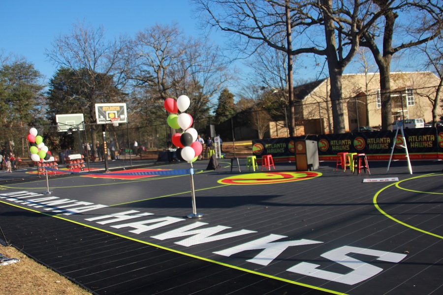Hawks also dedicated a new basketball court at Grant Park earlier this year. 