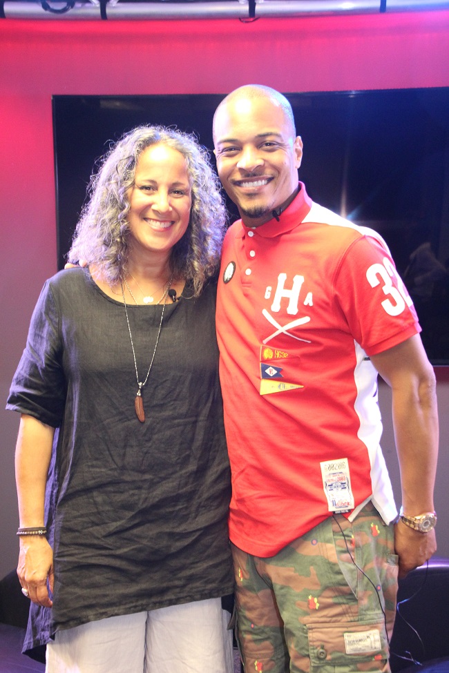 Gina Belafonte and rapper T.I. 