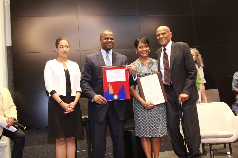 Mayor Kasim Reed presented Civil Rights icon Harry Belefonte with the Phoenix Award, while city council declared Thursday, Sept. 29 at "Harry Belafonte Day." (Photos by Terry Shropshire for Atlanta Daily World and Real Times Media). 