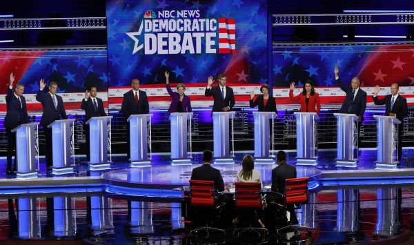 Watch Night One Of The First Democratic Presidential Debate Atlanta Daily World 7815