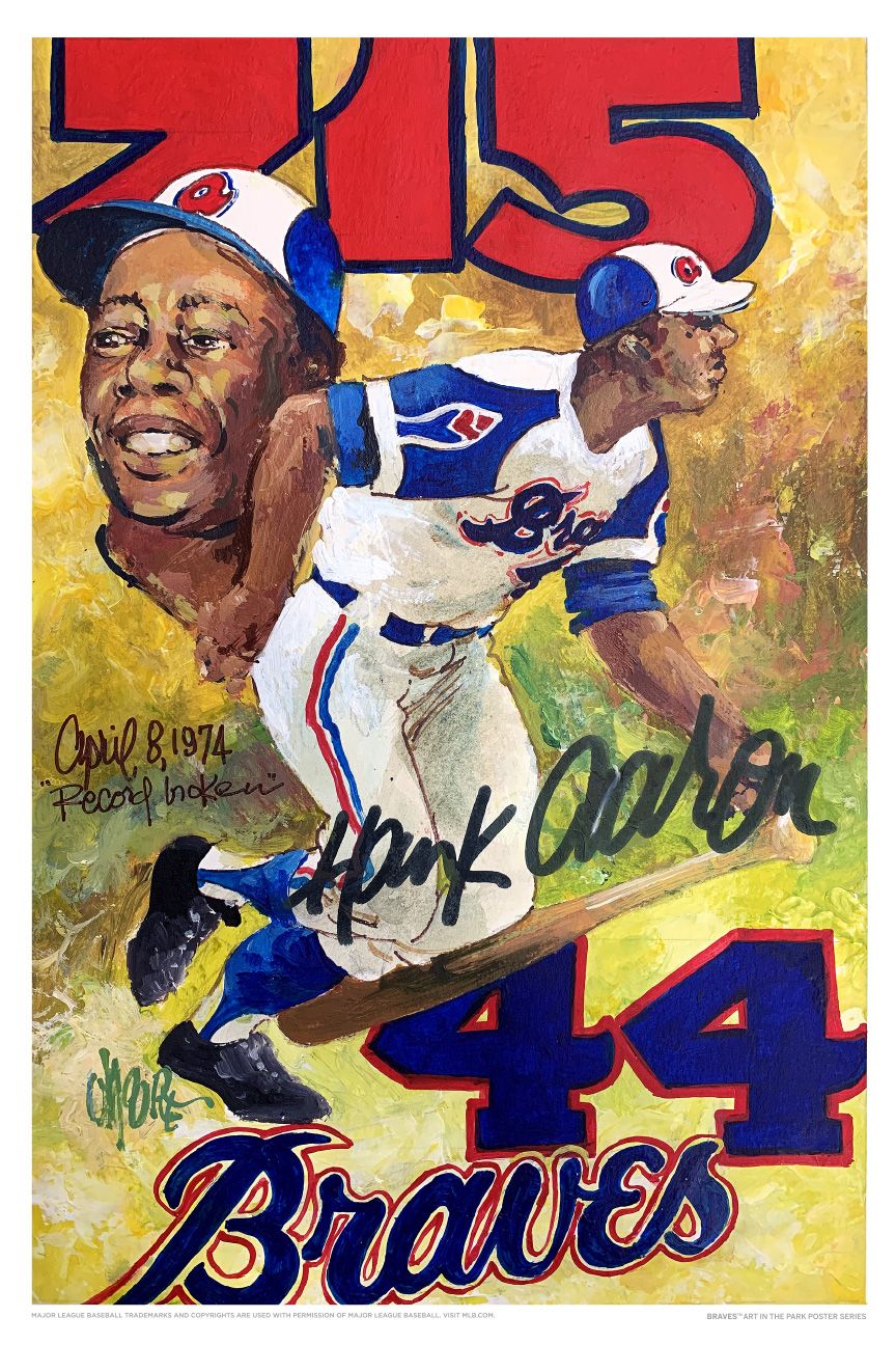 Atlanta Braves 2021 Art in the Park Poster Series to Honor Hank
