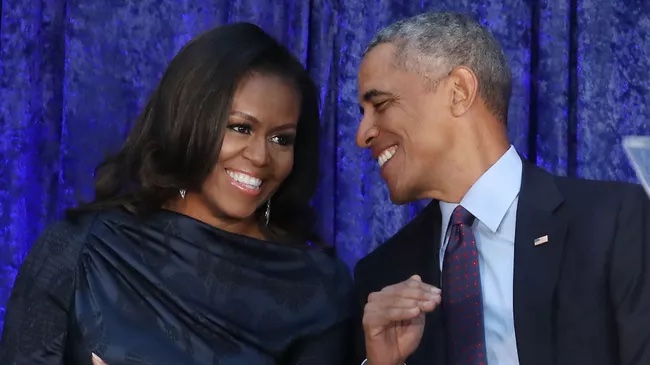 Barack And Michelle Obama Return To White House Together For First Time Since Leaving Office