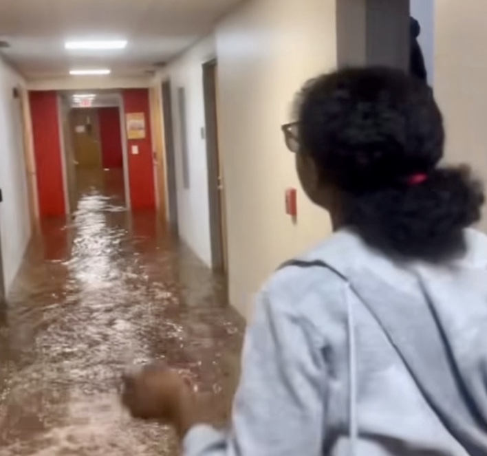 Clark Atlanta University Dorm Rooms Impacted By Severe Flooding