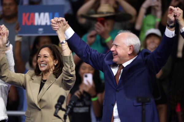 Vice President Kamala Harris and Governor Tim Walz