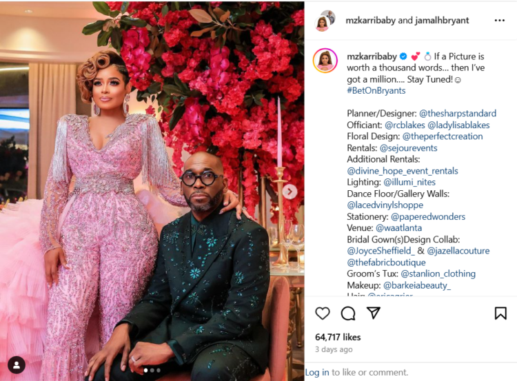 Pastor Jamal Bryant Marries Dr. Karri Turner in Lavish Atlanta Ceremony